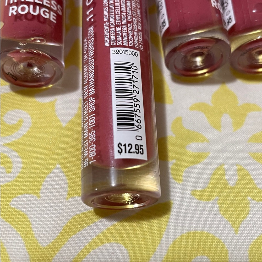 Bath & Body Works 4 Lip Gloss Bundle in Timeless Rouge Red NIP Best Price for 4! - Picture 4 of 5